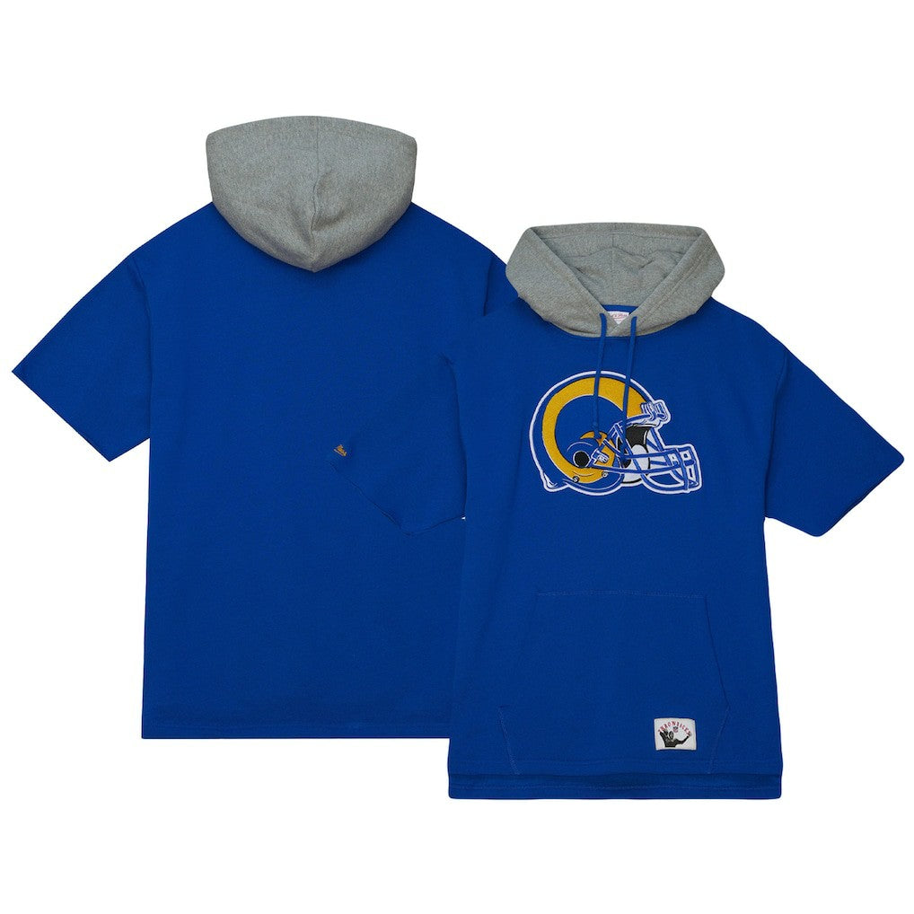 Los Angeles Rams Postgame Short Sleeve Hoodie | NFL Outlet