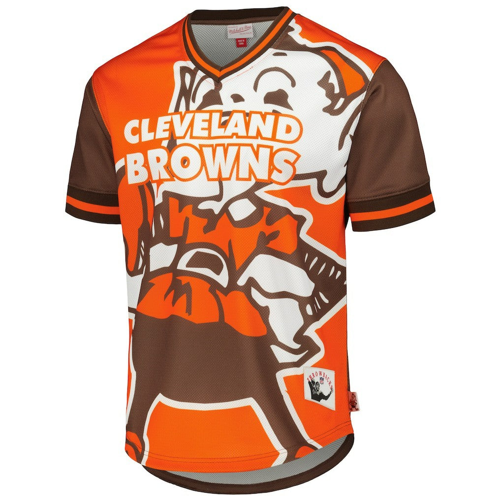 Cleveland Browns Jumbotron 3.0 Mesh V-Neck T-Shirt | NFL Discount