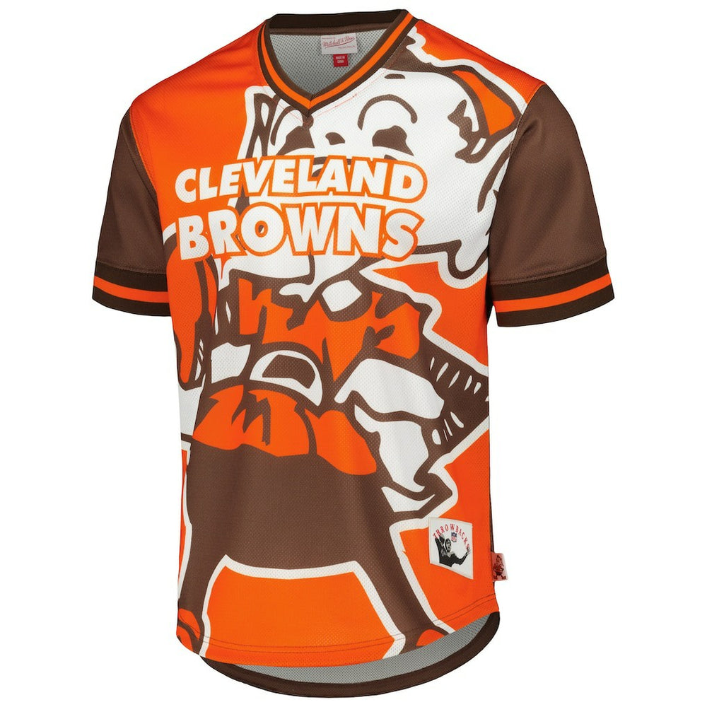 Cleveland Browns Jumbotron 3.0 Mesh V-Neck T-Shirt | NFL Discount