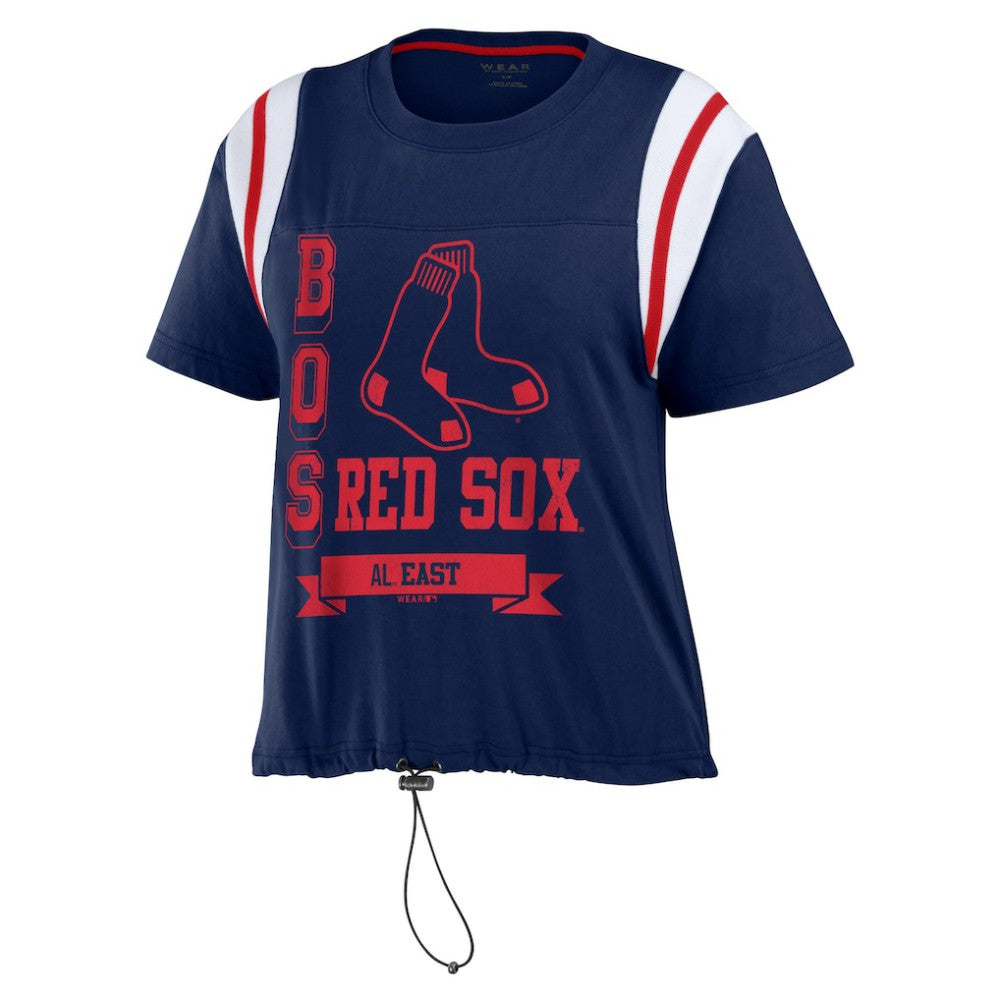 Boston Red Sox WEAR by Erin Andrews Women's Cinched Colorblock T-Shirt - MLB T-shirts
