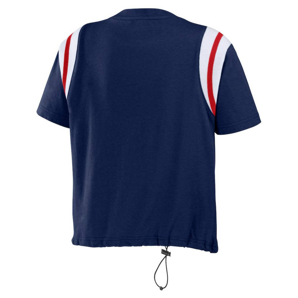 Boston Red Sox WEAR by Erin Andrews Women's Cinched Colorblock T-Shirt - MLB T-shirts