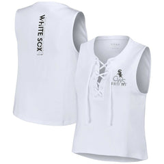 Chicago White Sox WEAR by Erin Andrews Women's Lace-Up Tank Top - MLB Tanks