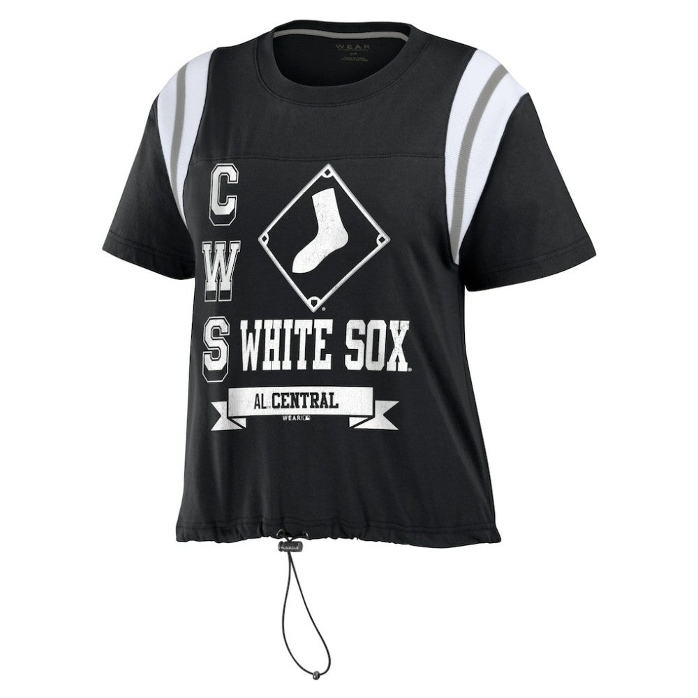 Chicago White Sox WEAR by Erin Andrews Women's Cinched Colorblock T-Shirt - MLB T-shirts