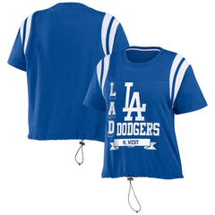 Los Angeles Dodgers WEAR by Erin Andrews Women's Cinched Colorblock T-Shirt - MLB T-shirts