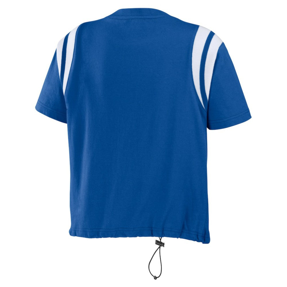 Los Angeles Dodgers WEAR by Erin Andrews Women's Cinched Colorblock T-Shirt - MLB T-shirts