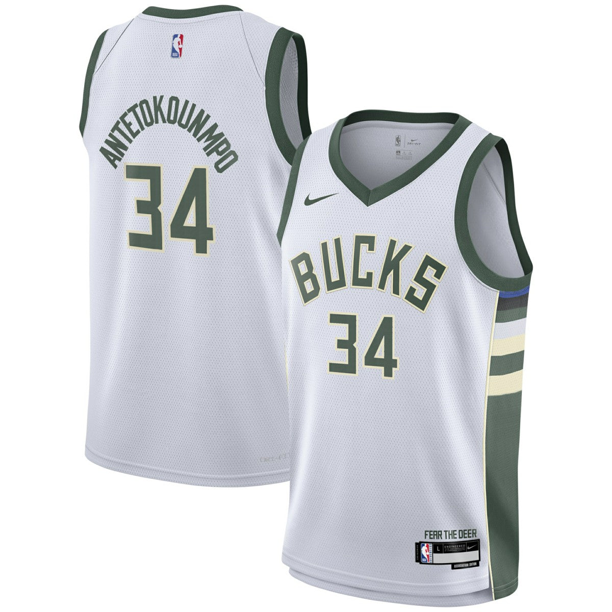 White Giannis Antetokounmpo Milwaukee Bucks Youth Swingman Jersey | NBA