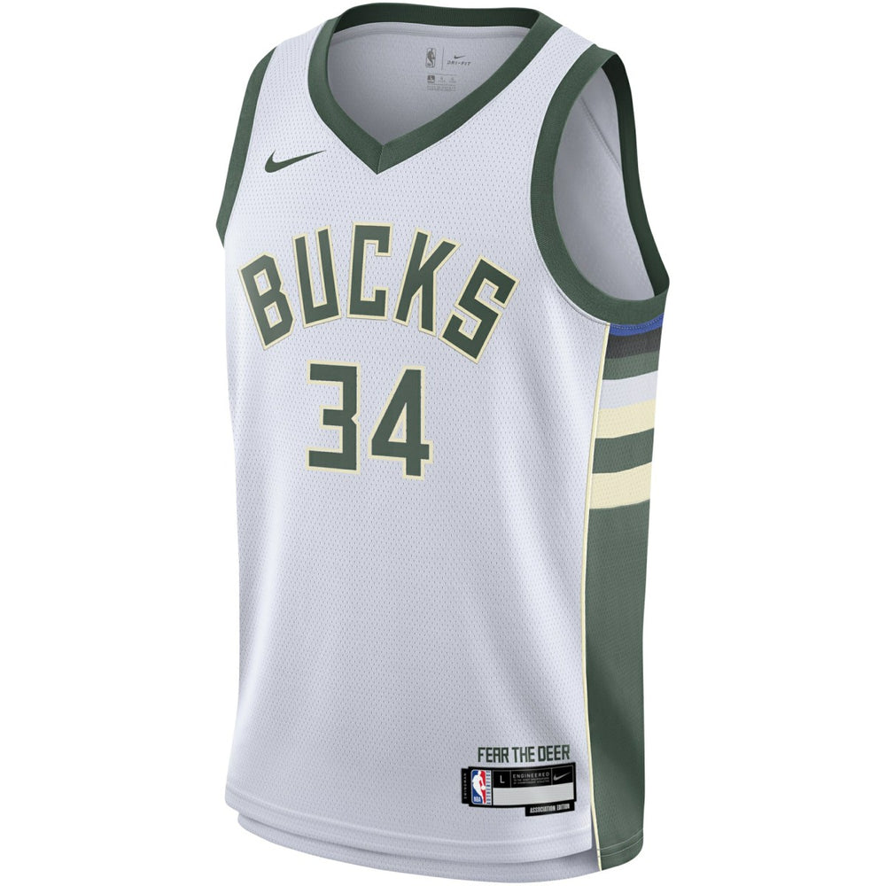 White Giannis Antetokounmpo Milwaukee Bucks Youth Swingman Jersey | NBA