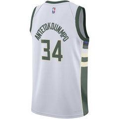 White Giannis Antetokounmpo Milwaukee Bucks Youth Swingman Jersey | NBA
