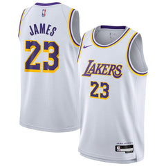 White LeBron James Los Angeles Lakers Youth Swingman Jersey | NBA