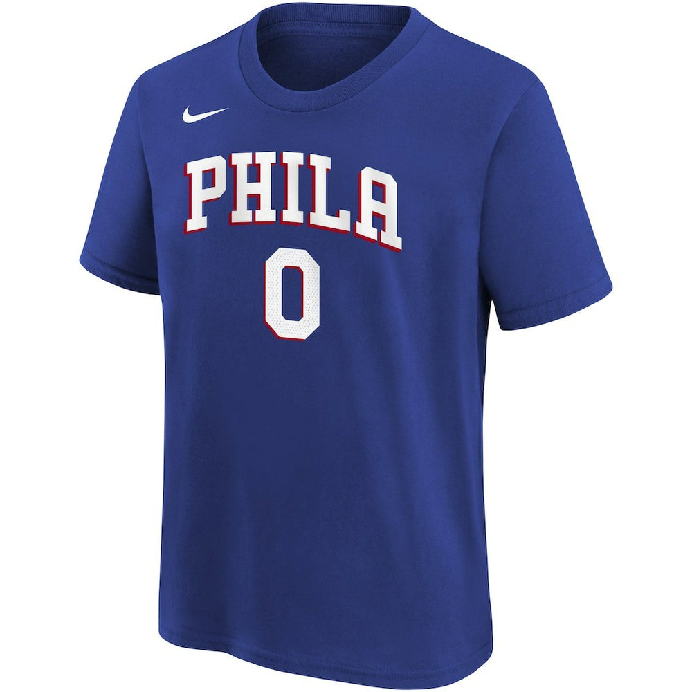 Royal Tyrese Maxey Philadelphia 76ers Youth Icon Name & Number T-Shirt | NBA