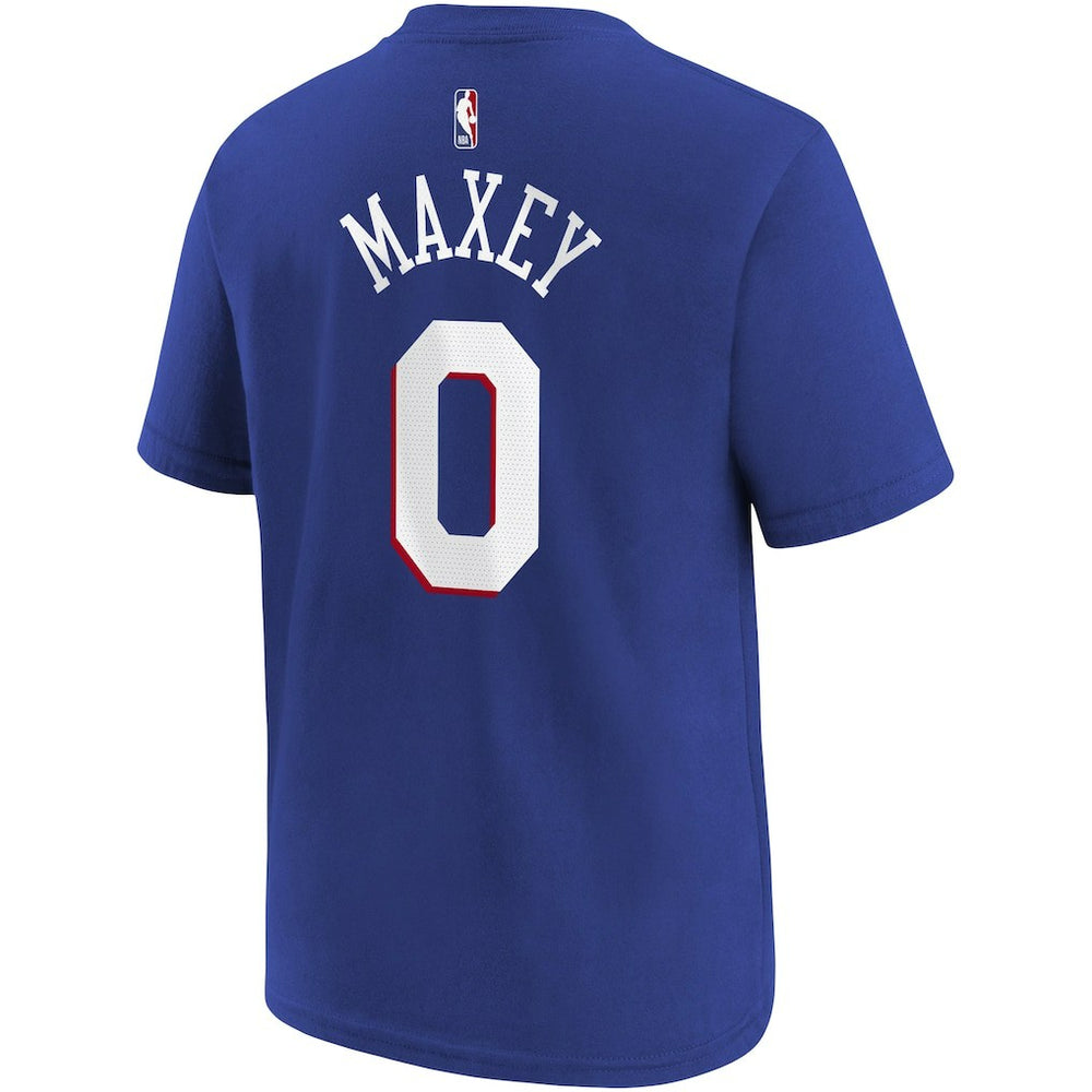 Royal Tyrese Maxey Philadelphia 76ers Youth Icon Name & Number T-Shirt | NBA