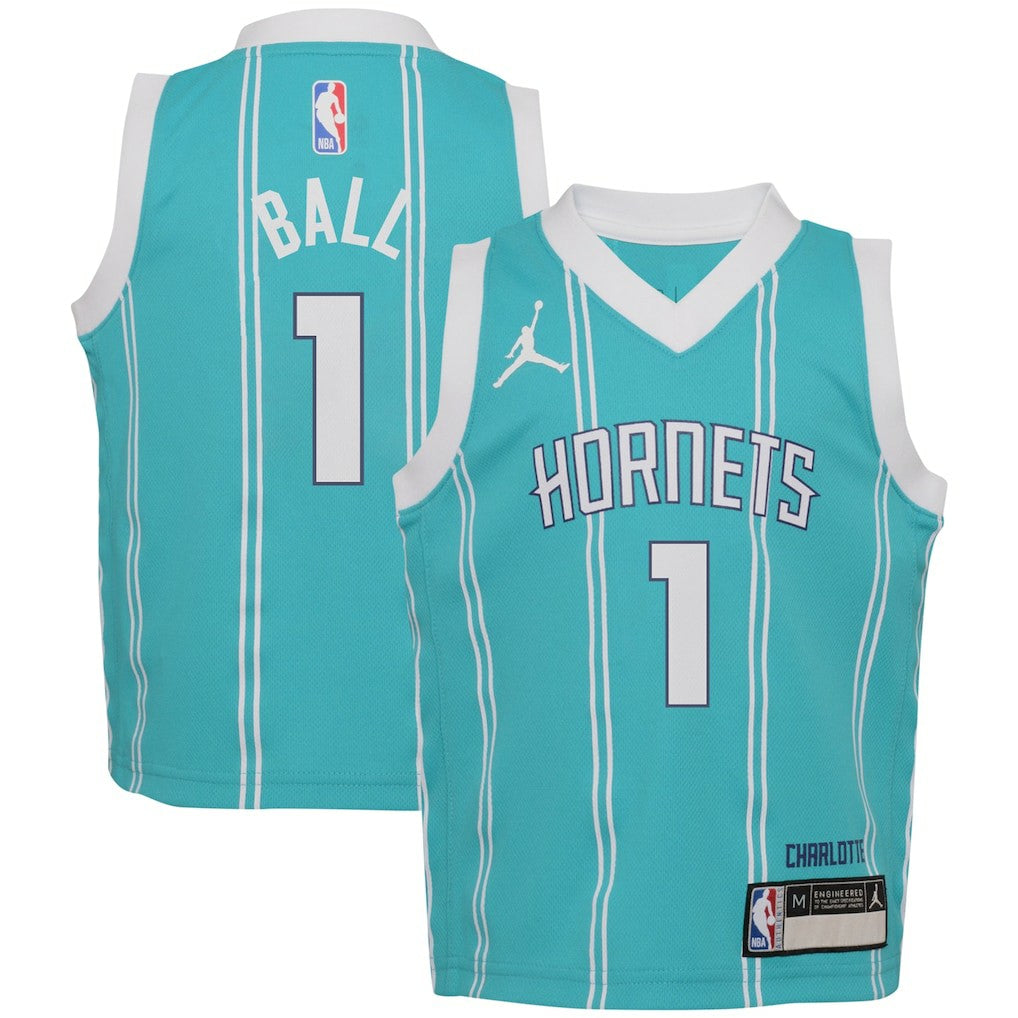 Teal LaMelo Ball Charlotte Hornets Jordan Brand Preschool Swingman Player Jersey | NBA