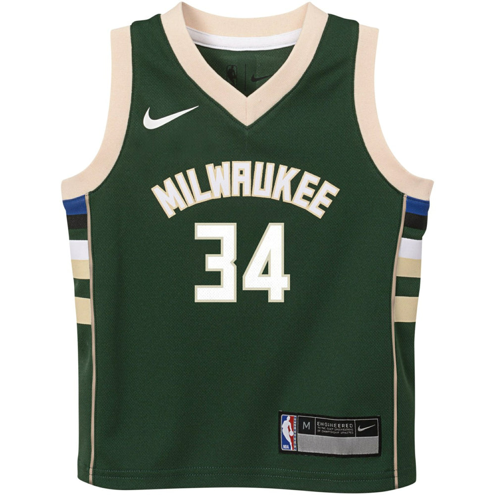 Hunter Green Giannis Antetokounmpo Milwaukee Bucks Preschool Swingman Player Jersey | NBA