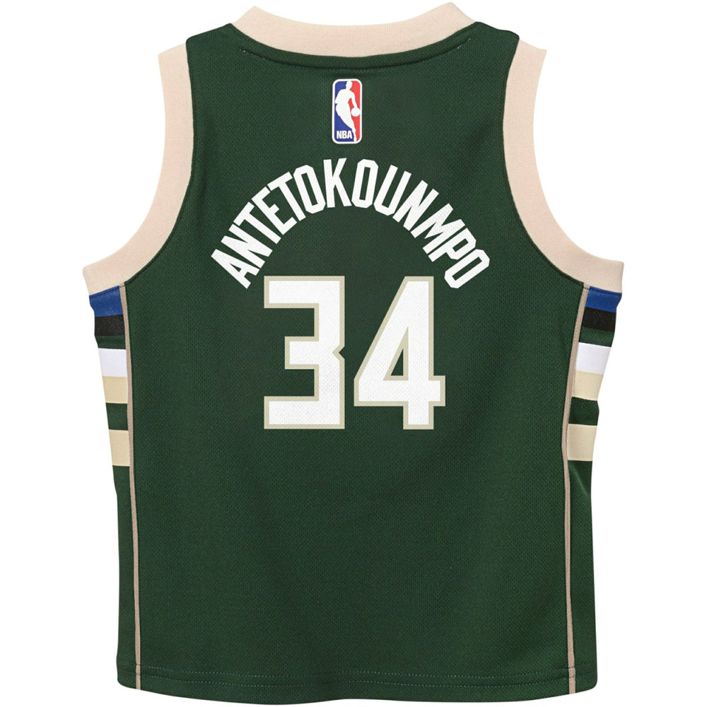 Hunter Green Giannis Antetokounmpo Milwaukee Bucks Preschool Swingman Player Jersey | NBA