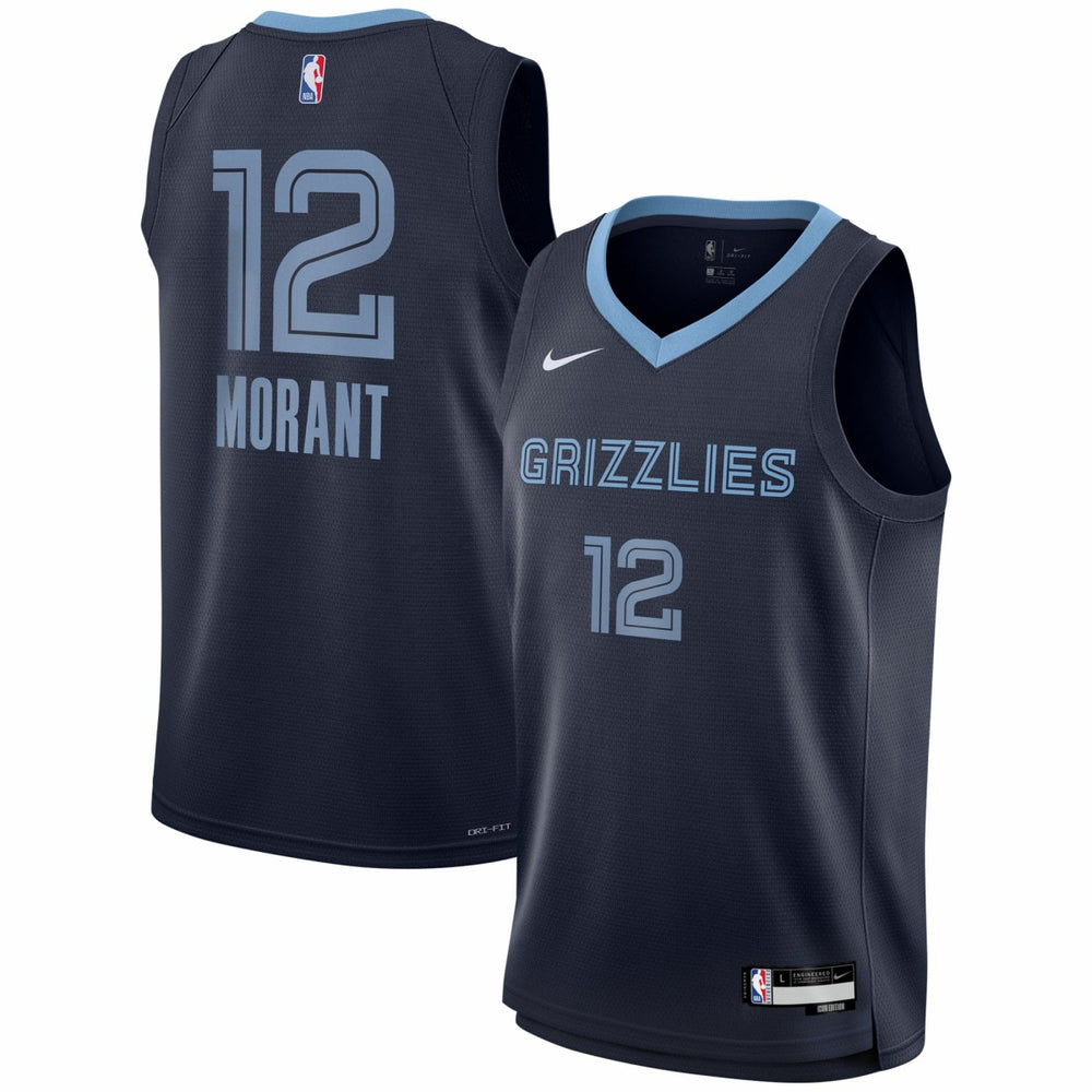 Navy Ja Morant Memphis Grizzlies Youth Swingman Jersey | NBA