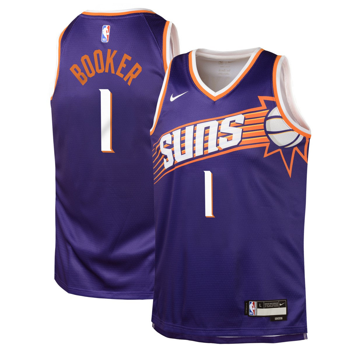 Purple Devin Booker Phoenix Suns Youth Swingman Jersey | NBA