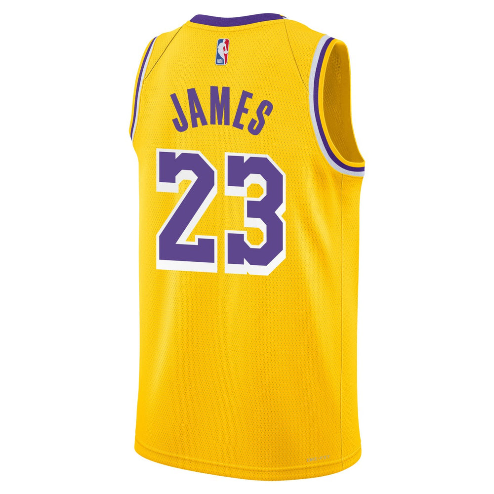 Gold LeBron James Los Angeles Lakers Youth Swingman Jersey | NBA