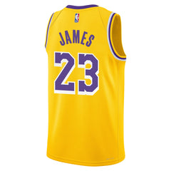 Gold LeBron James Los Angeles Lakers Youth Swingman Jersey | NBA