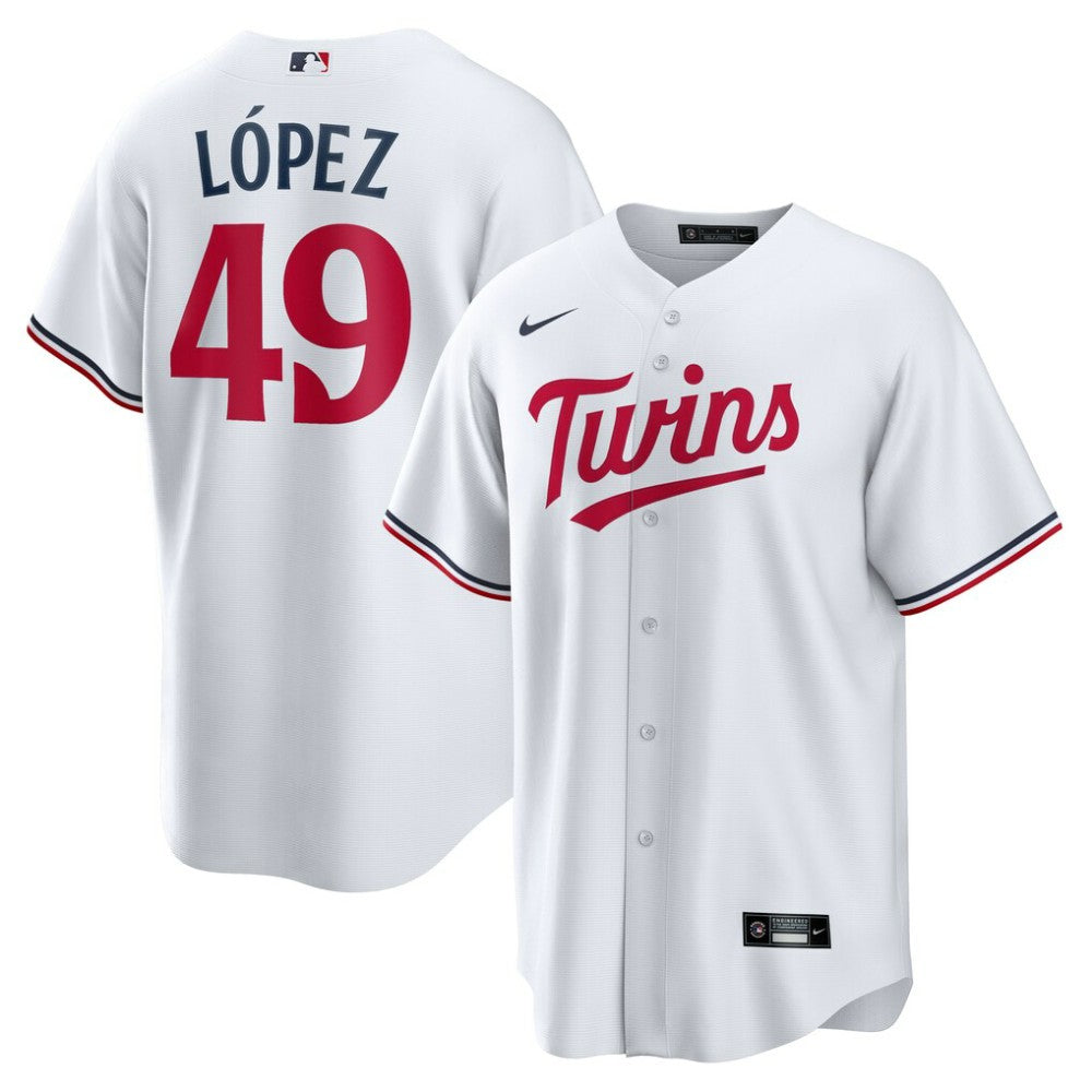 Pablo López Minnesota Twins Nike Home  Replica Player Jersey - MLB Jerseys