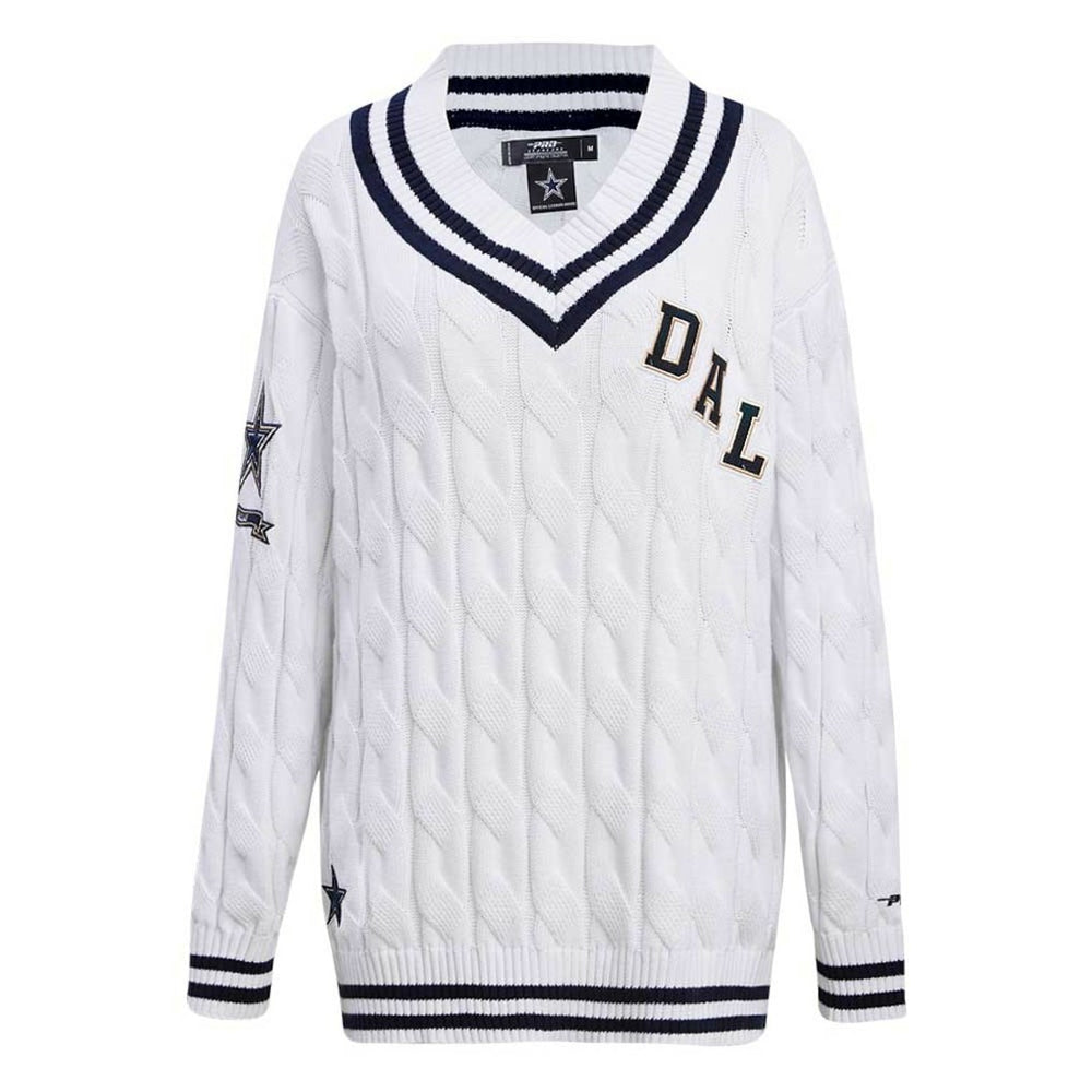 Dallas Cowboys Pro Standard Women's Prep V-Neck Pullover Sweater | NFL Sale