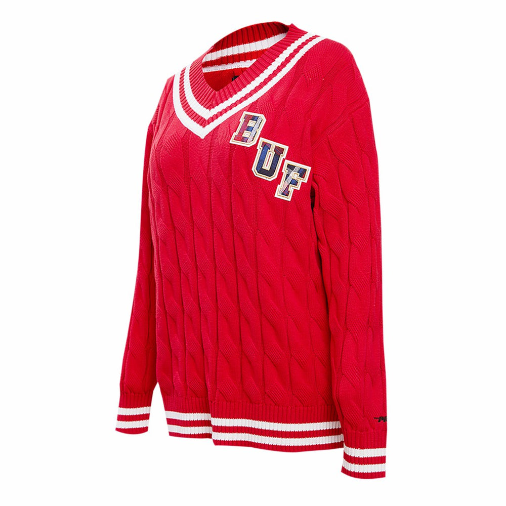 Buffalo Bills Pro Standard Women's Prep V-Neck Pullover Sweater | NFL Hot
