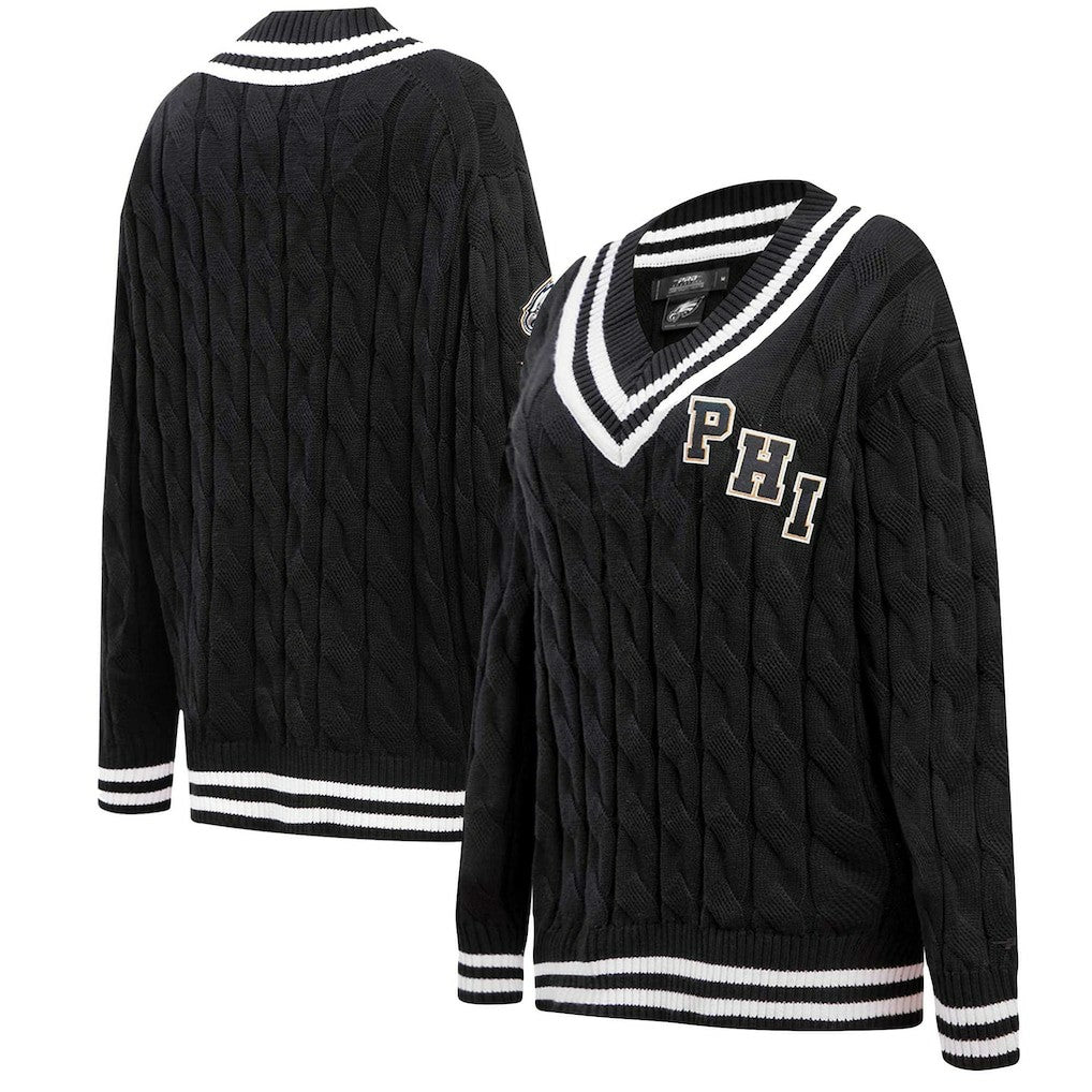 Philadelphia Eagles Pro Standard Women's Prep V-Neck Pullover Sweater | NFL On sale