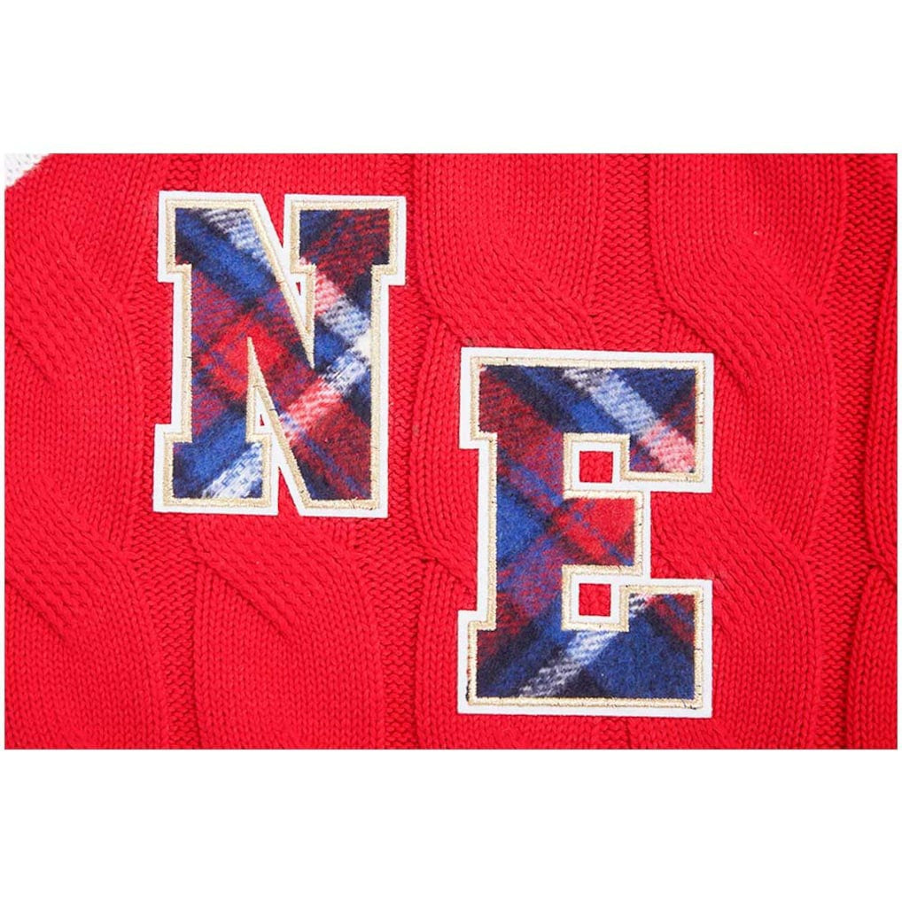 New England Patriots Pro Standard Women's Prep V-Neck Pullover Sweater | NFL Outlet