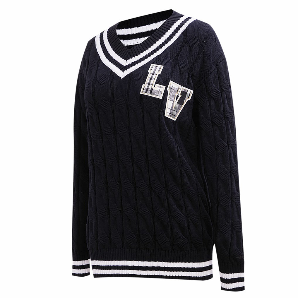 Las Vegas Raiders Pro Standard Women's Prep V-Neck Pullover Sweater | NFL Near me