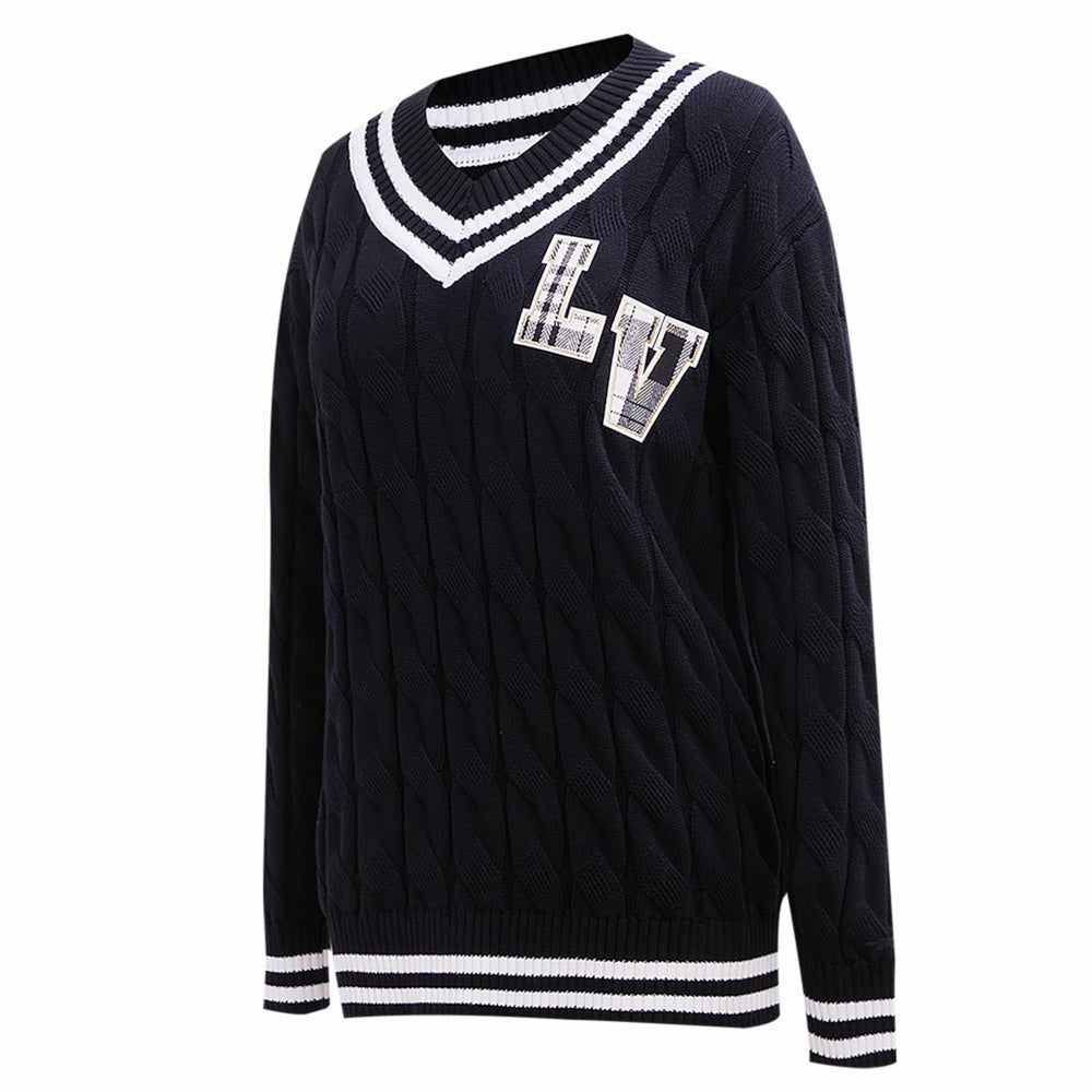 Las Vegas Raiders Pro Standard Women's Prep V-Neck Pullover Sweater | NFL Near me