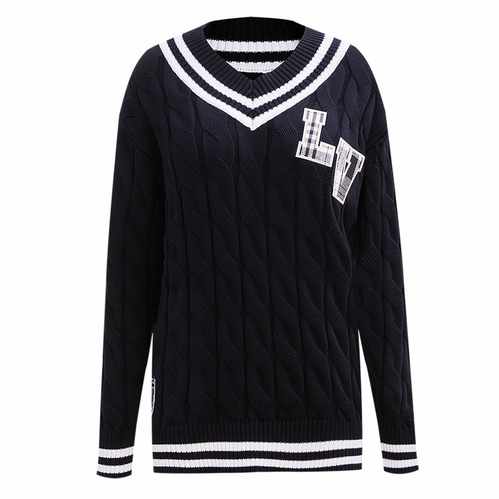 Las Vegas Raiders Pro Standard Women's Prep V-Neck Pullover Sweater | NFL Near me