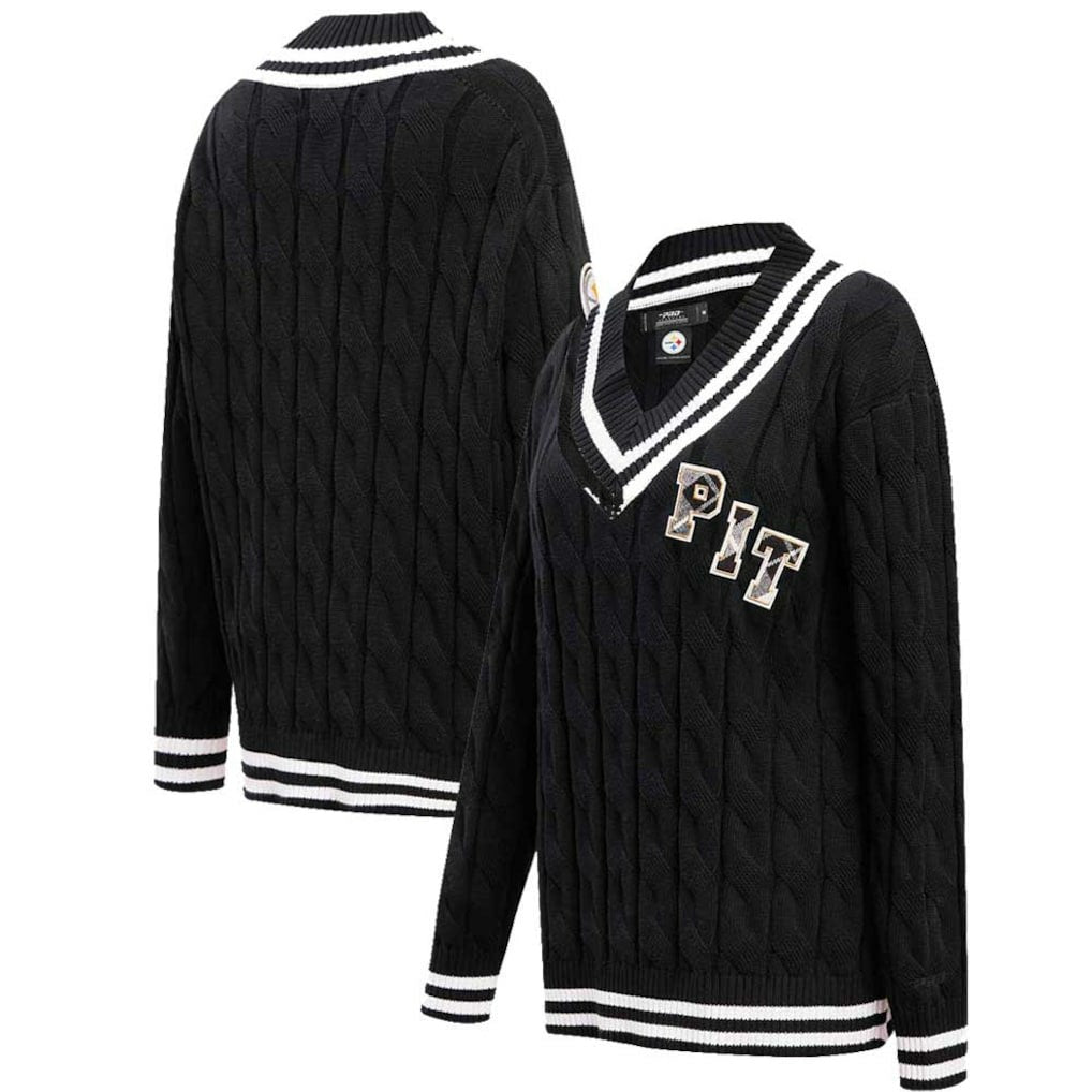 Pittsburgh Steelers Pro Standard Women's Prep V-Neck Pullover Sweater | NFL US