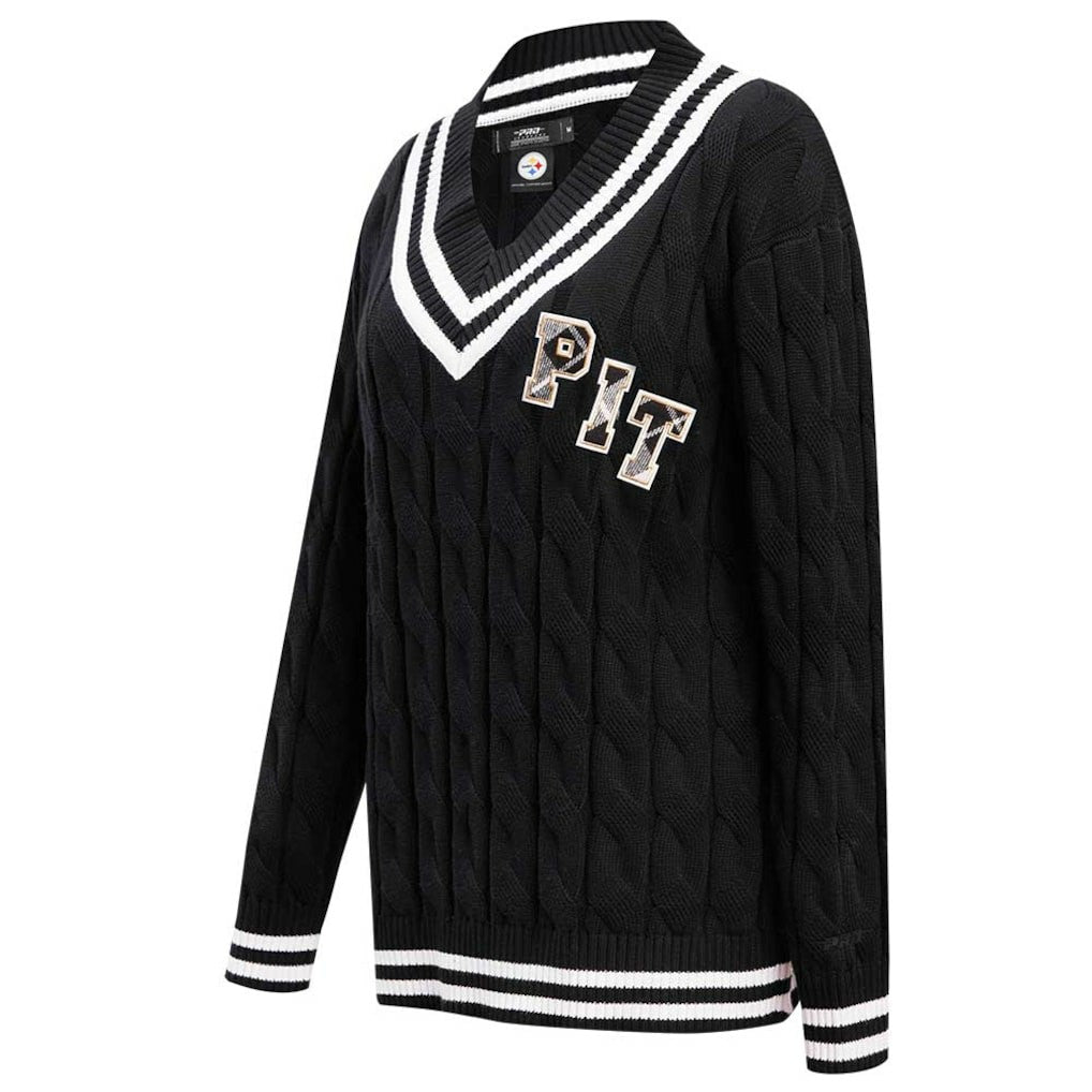 Pittsburgh Steelers Pro Standard Women's Prep V-Neck Pullover Sweater | NFL US