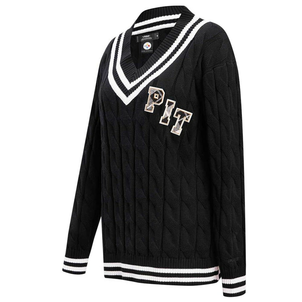 Pittsburgh Steelers Pro Standard Women's Prep V-Neck Pullover Sweater | NFL US