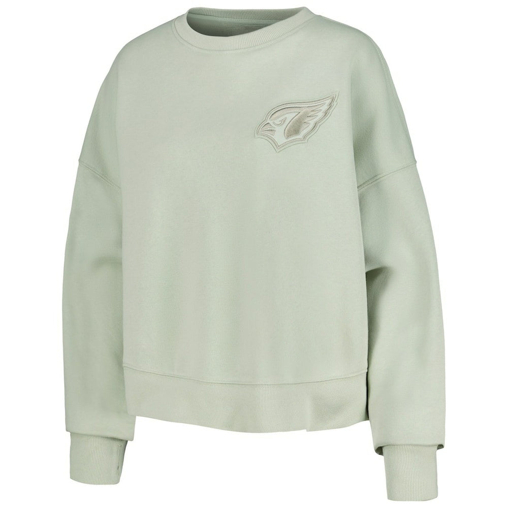 Arizona Cardinals Pro Standard Women's Oversized Cropped Neutral Pullover Sweatshirt | NFL Outlet