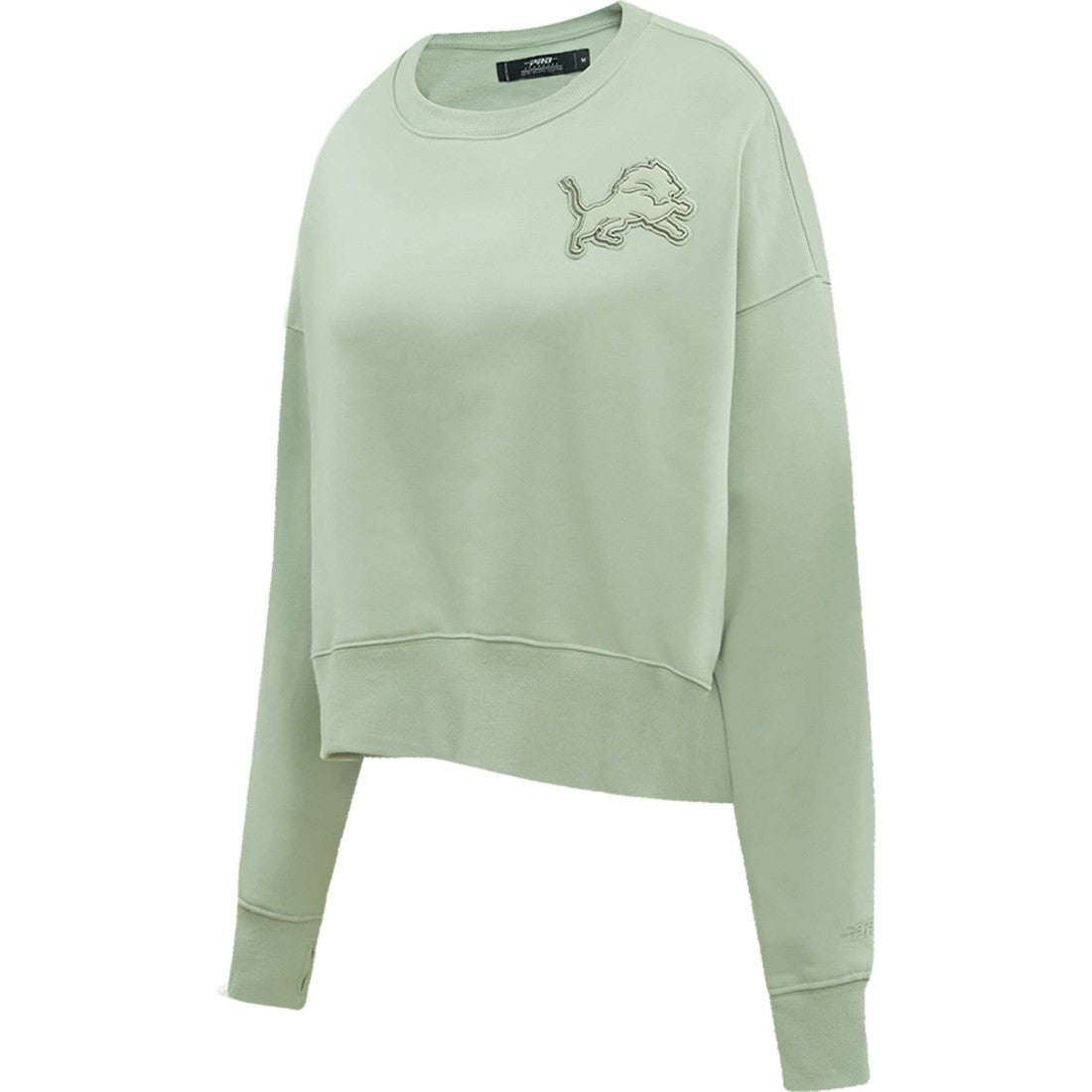 Detroit Lions Pro Standard Women's Oversized Cropped Neutral Pullover Sweatshirt | NFL Outlet