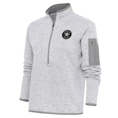 Houston Astros Antigua Women's Brushed Metallic Fortune Half-Zip Pullover Jacket - MLB Jackets