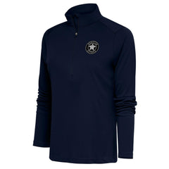 Houston Astros Antigua Women's Brushed Metallic Tribute Half-Zip Pullover Top - MLB Pullover