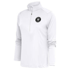 Houston Astros Antigua Women's Brushed Metallic Tribute Half-Zip Pullover Top - MLB Pullover