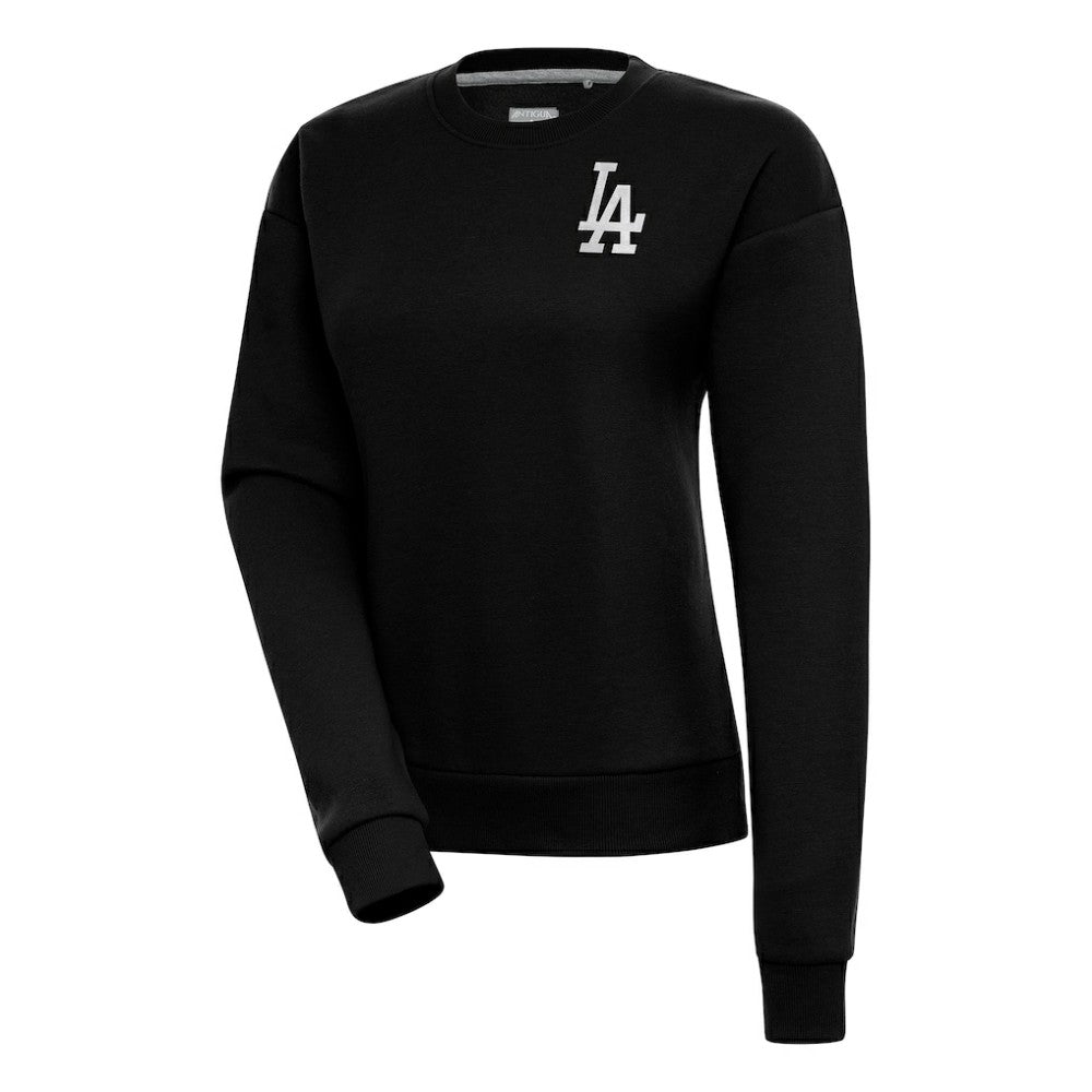 Los Angeles Dodgers Antigua Women's Brushed Metallic Victory Pullover Sweatshirt - MLB Pullover