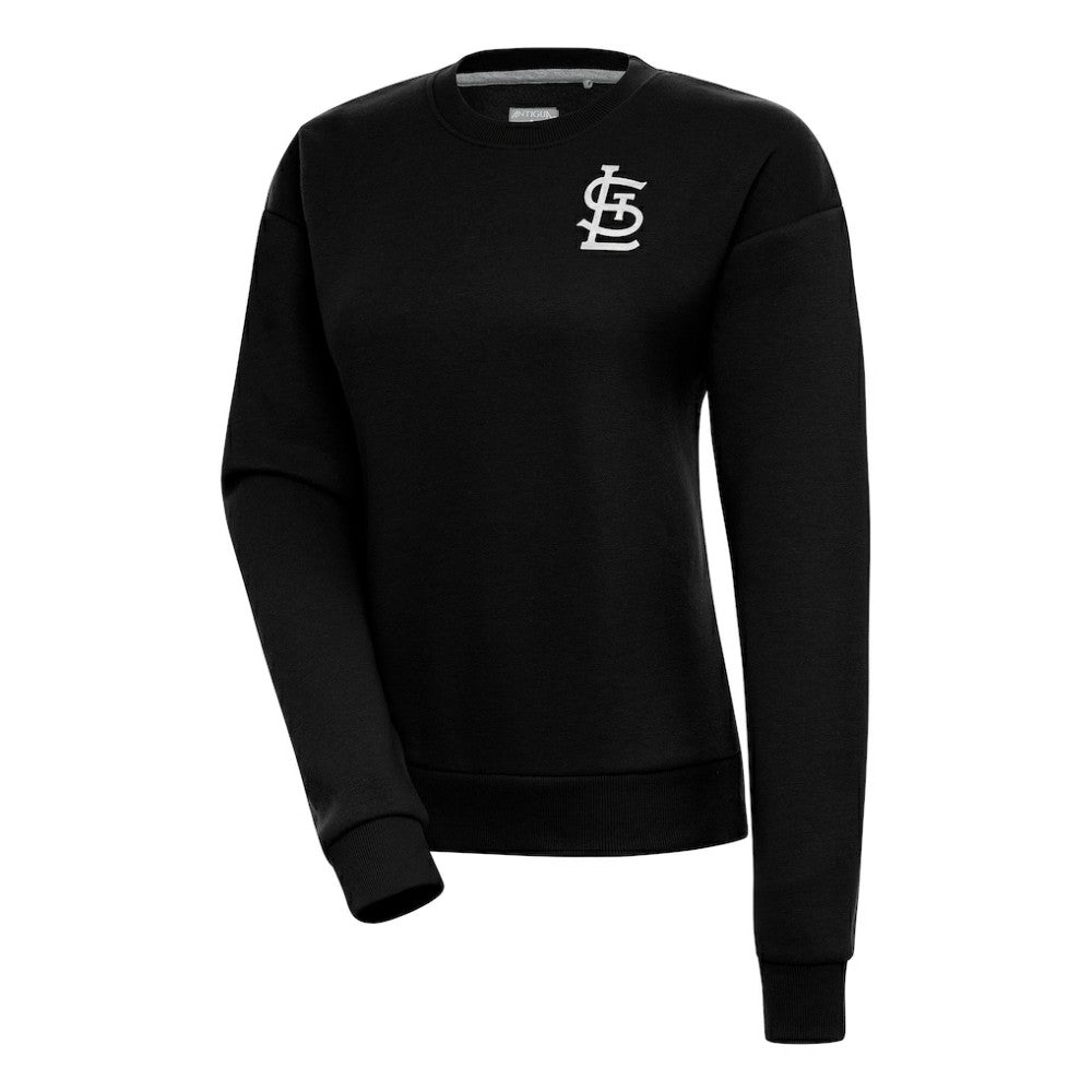 St. Louis Cardinals Antigua Women's Brushed Metallic Victory Pullover Sweatshirt - MLB Pullover