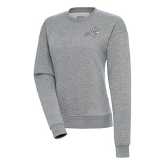 Atlanta Braves Antigua Women's Brushed Metallic Victory Pullover Sweatshirt - MLB Pullover