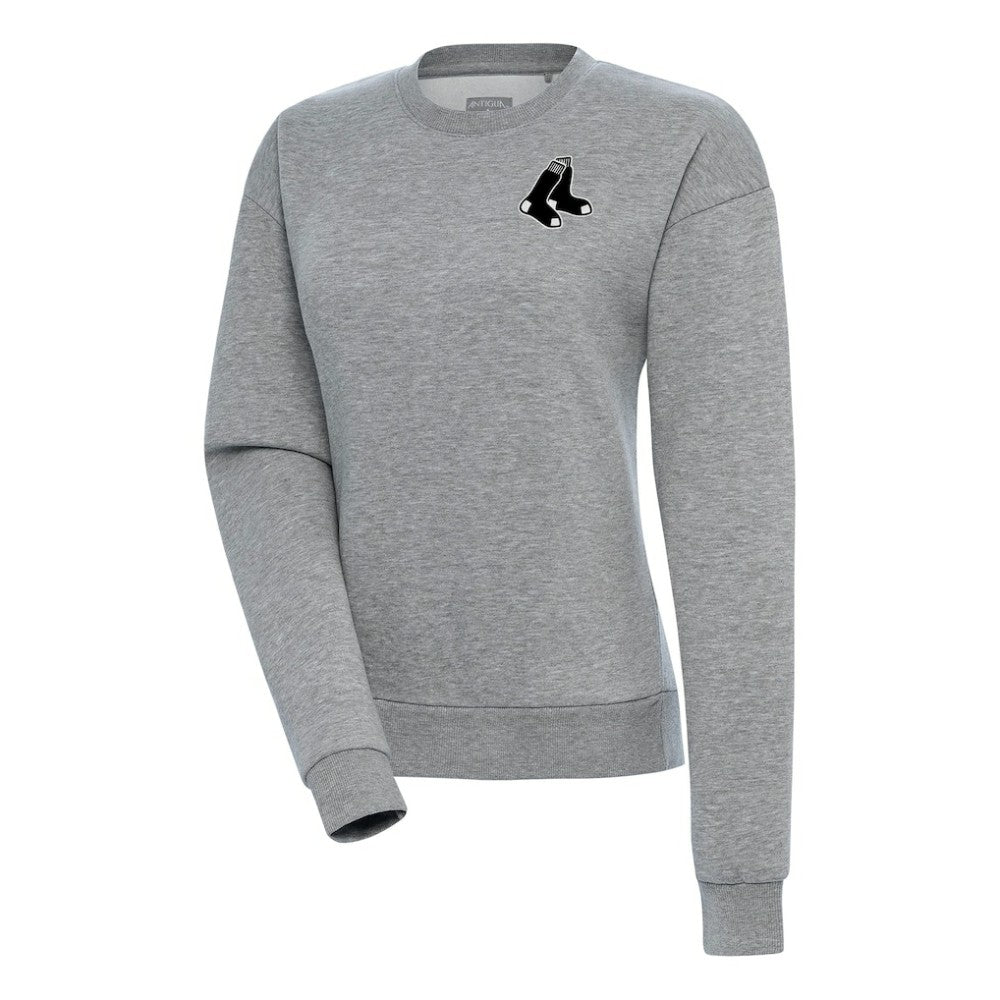 Boston Red Sox Antigua Women's Brushed Metallic Victory Pullover Sweatshirt - MLB Pullover