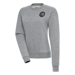 Chicago Cubs Antigua Women's Brushed Metallic Victory Pullover Sweatshirt - MLB Pullover