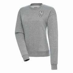 New York Mets Antigua Women's Brushed Metallic Victory Pullover Sweatshirt - MLB Pullover
