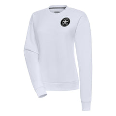 Houston Astros Antigua Women's Brushed Metallic Victory Pullover Sweatshirt - MLB Pullover