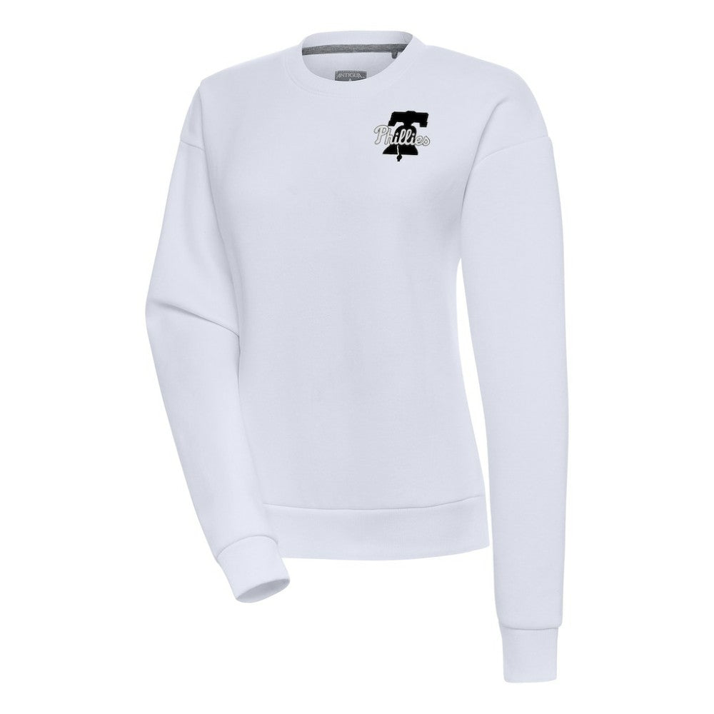 Philadelphia Phillies Antigua Women's Brushed Metallic Victory Pullover Sweatshirt - MLB Pullover