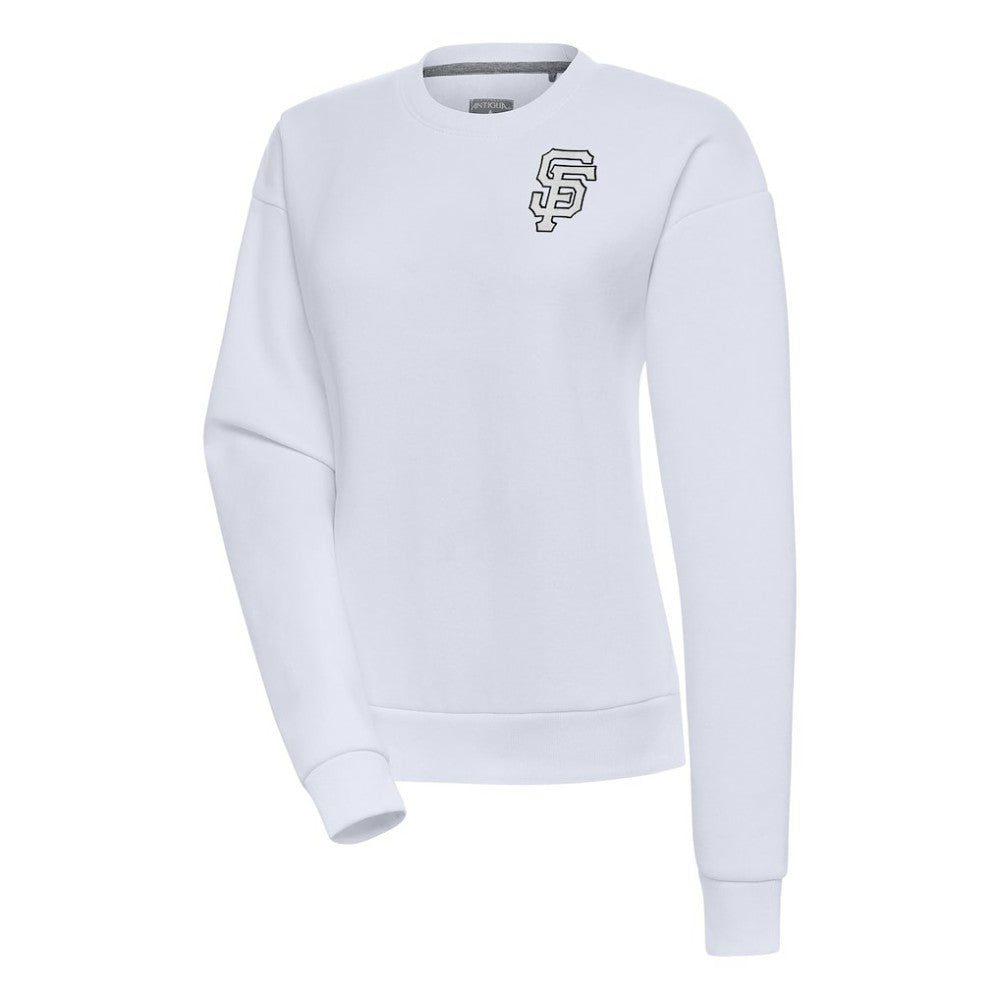 San Francisco Giants Antigua Women's Brushed Metallic Victory Pullover Sweatshirt - MLB Pullover