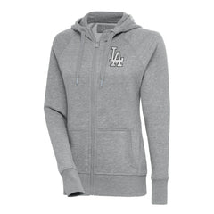 Los Angeles Dodgers Antigua Women's Brushed Metallic Victory Full-Zip Hoodie - MLB Hoodies
