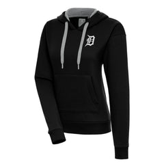 Detroit Tigers Antigua Women's Brushed Metallic Victory Pullover Hoodie - MLB Hoodies