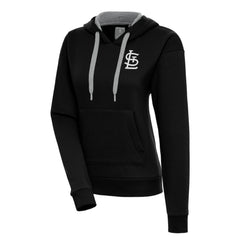 St. Louis Cardinals Antigua Women's Brushed Metallic Victory Pullover Hoodie - MLB Hoodies